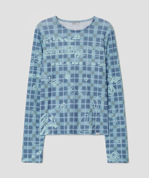 Sketch Grid Top [Blue]
