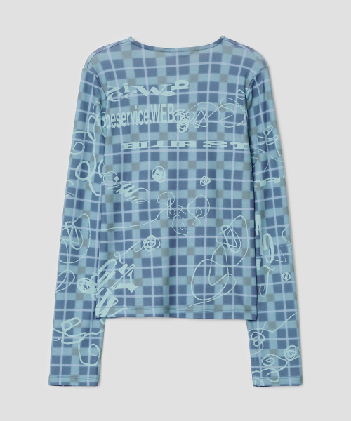 Sketch Grid Top [Blue]