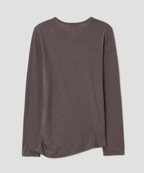 Lace Up Side Trim Top [Plum]