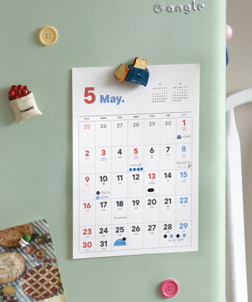 2027 Essential Wall Calendar A4
