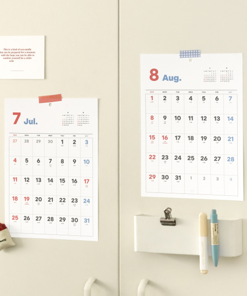 2027 Essential Wall Calendar A4