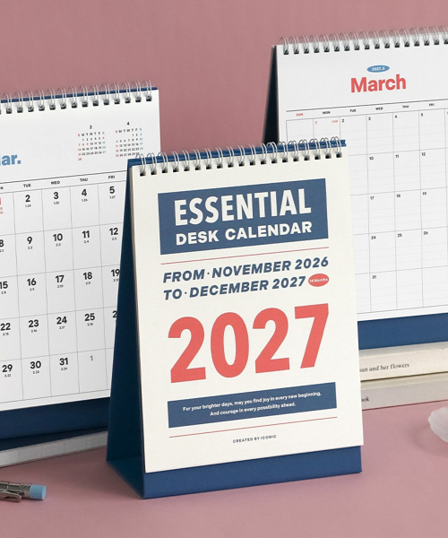 2027 Essential Desk Calendar