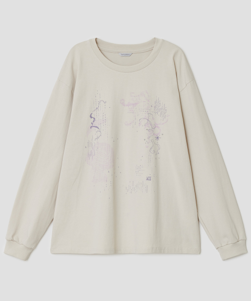 Pixel Fade Hotfix Top [Beige]