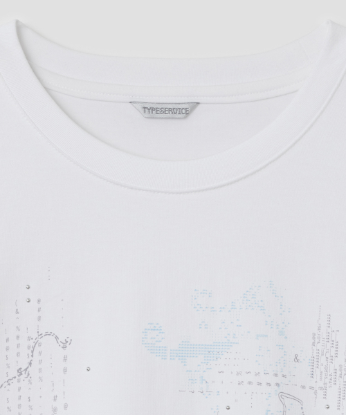 Pixel Fade Hotfix Top [White]