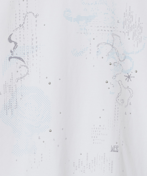 Pixel Fade Hotfix Top [White]
