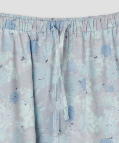 Powder Mist Tiered Skirt [Gray]
