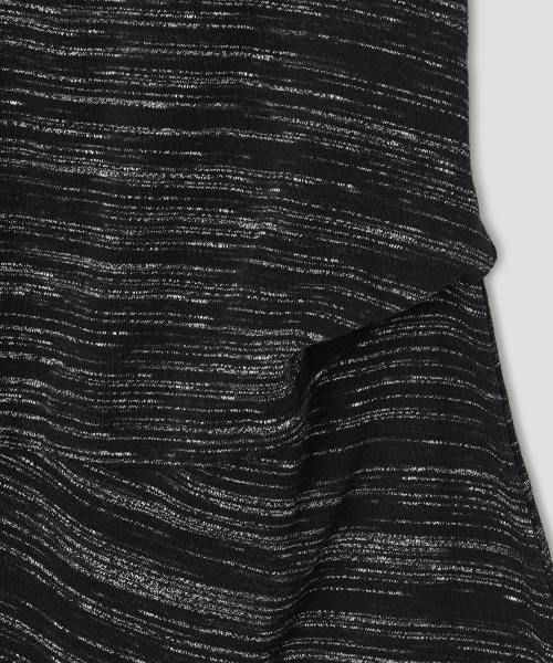 Asymmetric Panel Skirt [Charcoal]