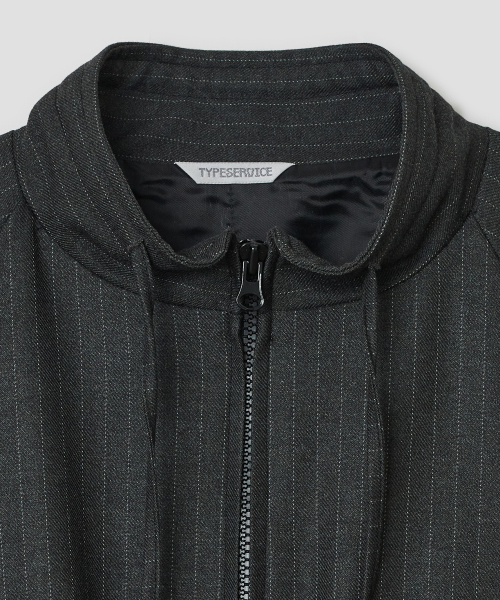 Shirred Pocket Jacket [Charcoal]