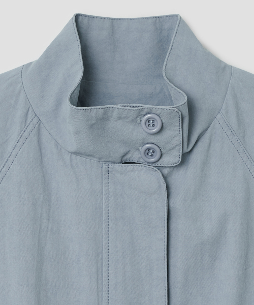 Washed Raglan Blouson [Blue]