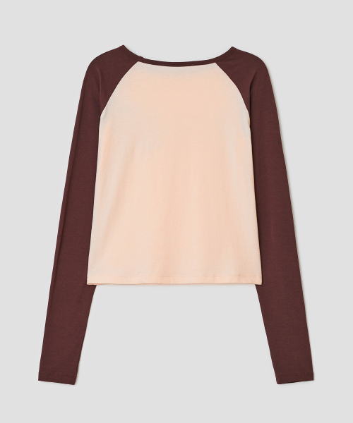 Sheer Hotfix Raglan Top [Pink]