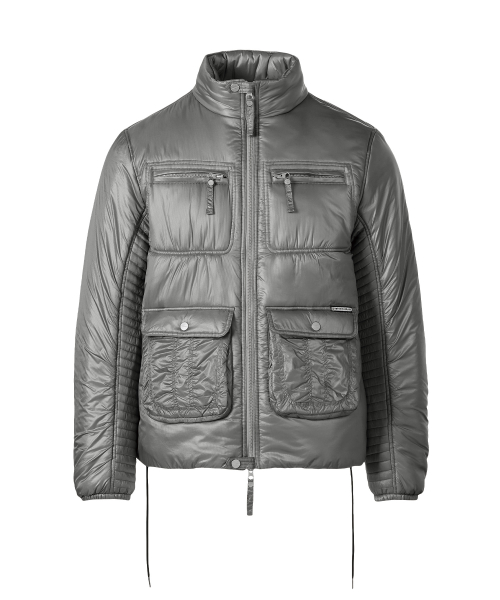UTILITY HIGH NECK LIGHT JACKET GREY