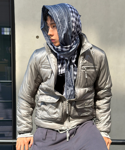UTILITY HIGH NECK LIGHT JACKET GREY