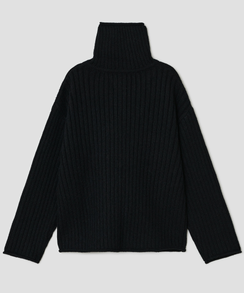 Double Breasted Knit Cardigan [Black]