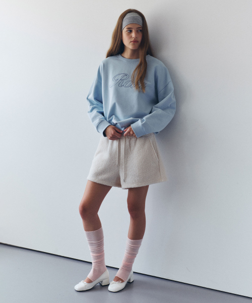 NUBASIC FLEECE SHORTS IVORY