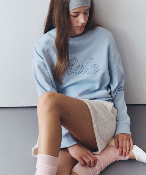 NUBASIC STICH LOGO SWEATSHIRT L/BLUE