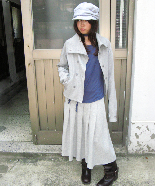 UNBALANCE DOUBLE JACKET GREY
