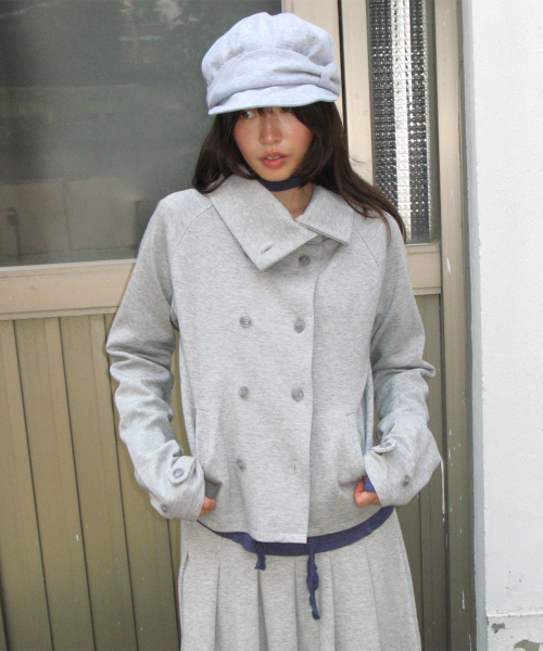 UNBALANCE DOUBLE JACKET GREY