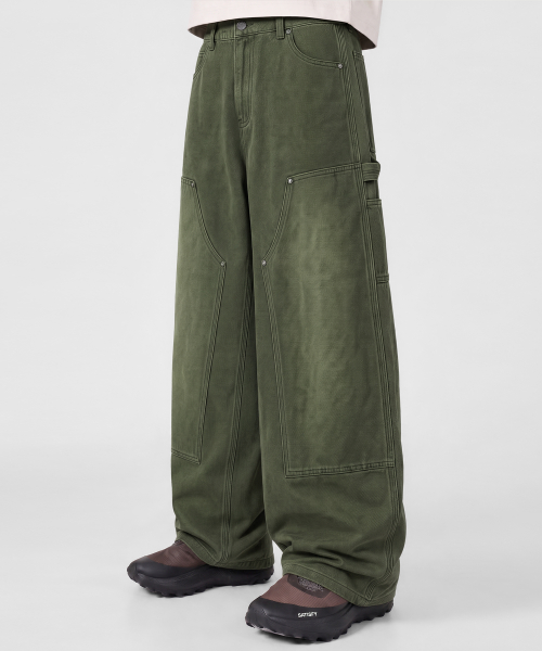 VTG 세미와이드 더블니 카펜터 팬츠_3 COLOR