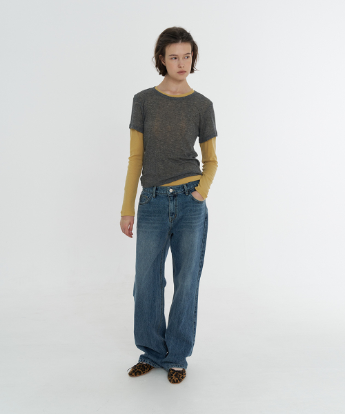 Moibi Tencel Wool T-Shirt - Charcoal
