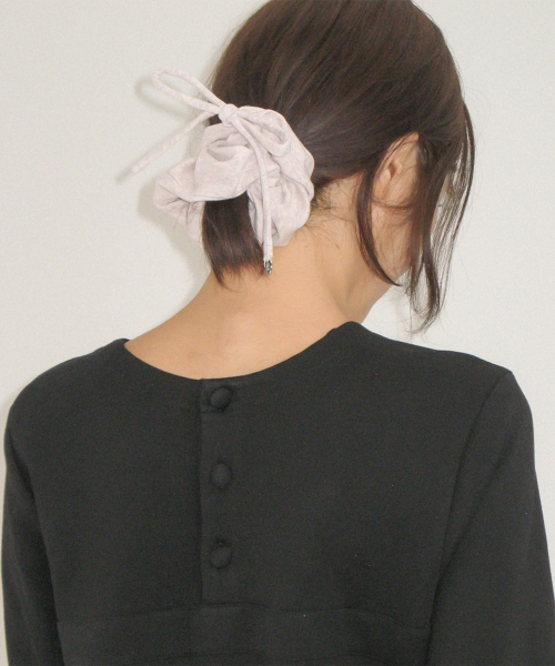 REVERSIBLE RIBBON DRESS BLACK