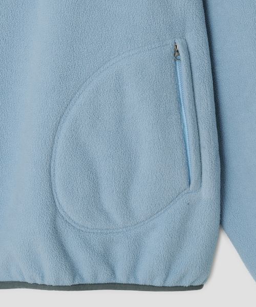 Half Zip Fleece Pullover [Blue]