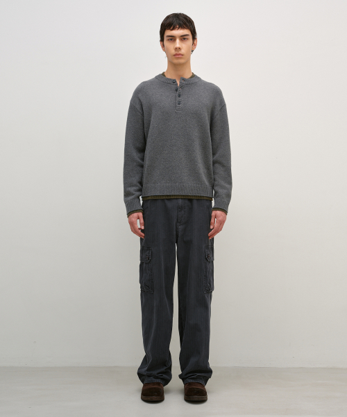 HBT Cargo Pants WASHED CHARCOAL