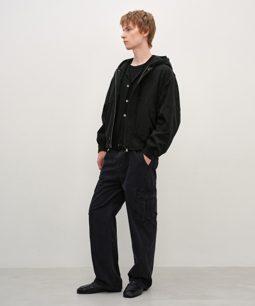 HBT Cargo Pants WASHED BLACK