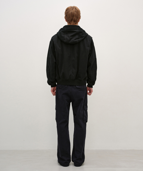 HBT Cargo Pants WASHED BLACK