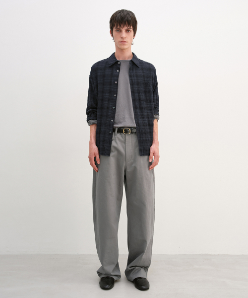 Curved Chino Pants GREY