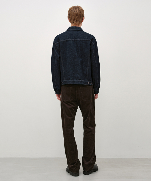 Corduroy SemiFlare Pants BROWN