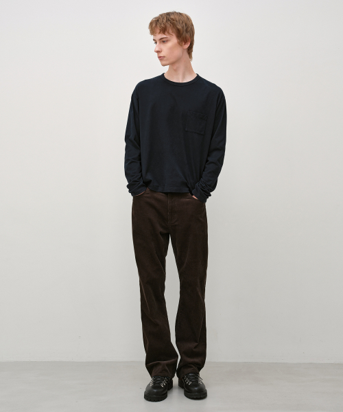 LightPeach Pocket LongSleeve BLACK