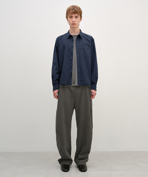 GarmentDyed Stripe Shirt NAVY
