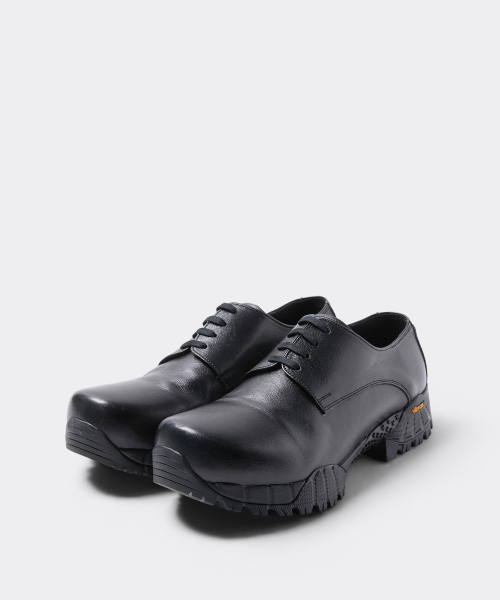 [customellow X YOWE] Black Leather Derbys Uto3 CU4AX26991BKX