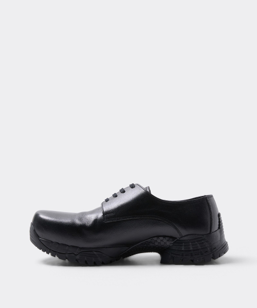 [customellow X YOWE] Black Leather Derbys Uto3 CU4AX26991BKX