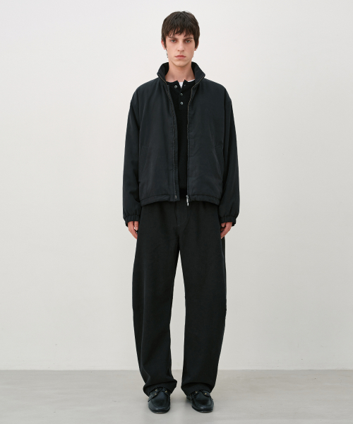 HighNeck Blouson Jumper RAVEN BLACK