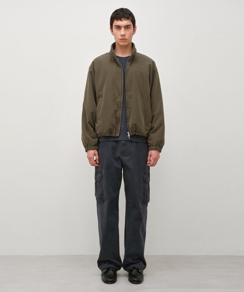 HighNeck Blouson Jumper OLIVE