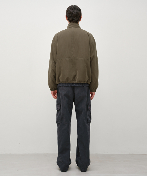 HighNeck Blouson Jumper OLIVE
