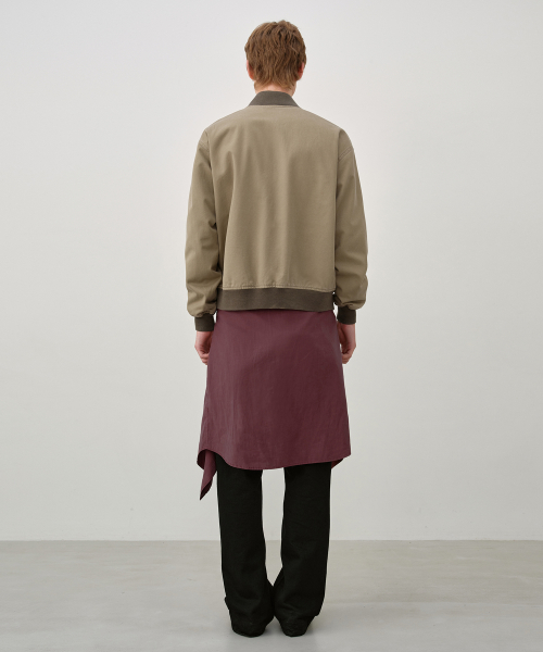 Washed Cotton Tanker Jacket BEIGE