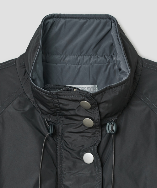 Stand Collar Padded Jacket [Charcoal]
