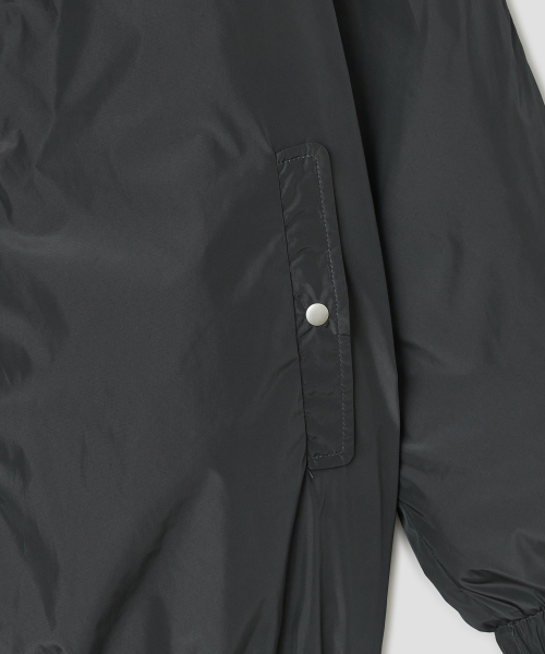 Stand Collar Padded Jacket [Charcoal]