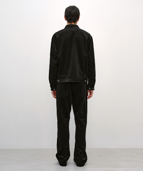 Corduroy Trucker Jacket BLACK