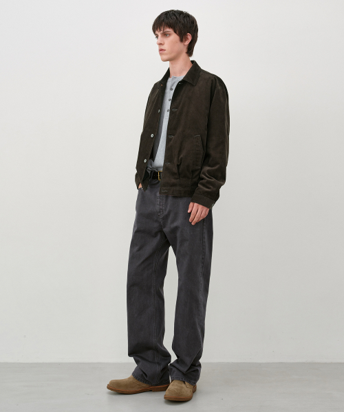 Corduroy Trucker Jacket BROWN