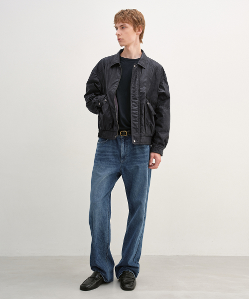 Oversized Chintz Blouson BLACK