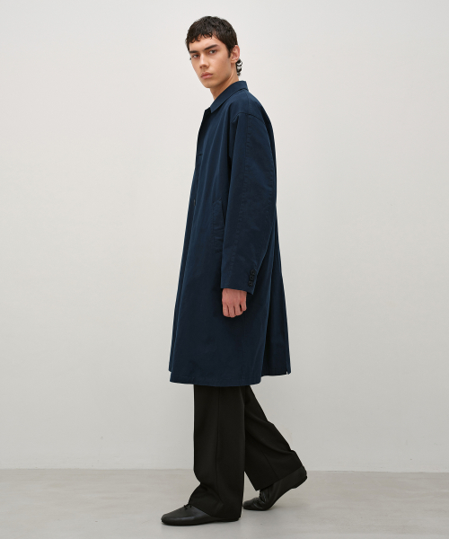 Single Trench Coat NAVY