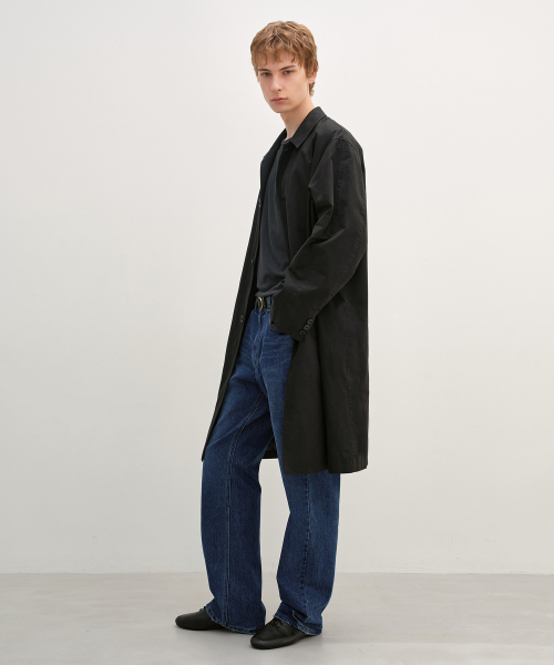 Single Trench Coat BLACK