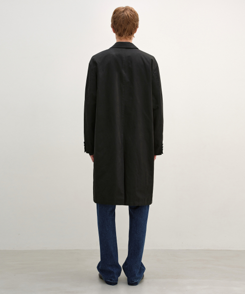 Single Trench Coat BLACK