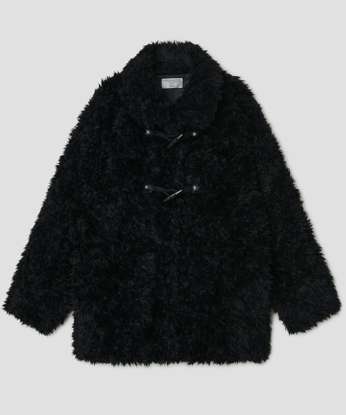 Fur Duffle Jacket [Black]