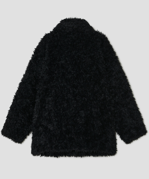 Fur Duffle Jacket [Black]