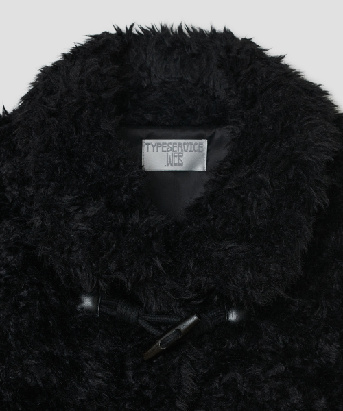 Fur Duffle Jacket [Black]