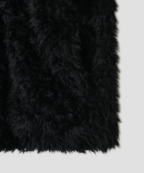 Fur Duffle Jacket [Black]
